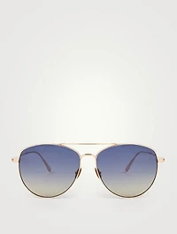 Milla Polarized Aviator Sunglasses