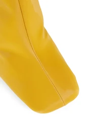 Vinyl Heeled Ankle Boots