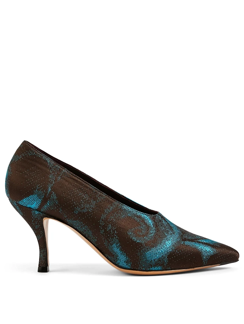 Embroidered Pumps