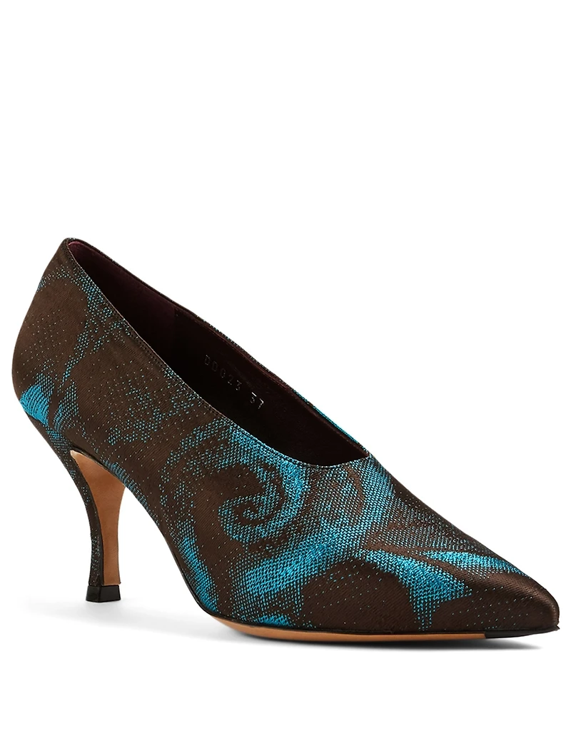 Embroidered Pumps