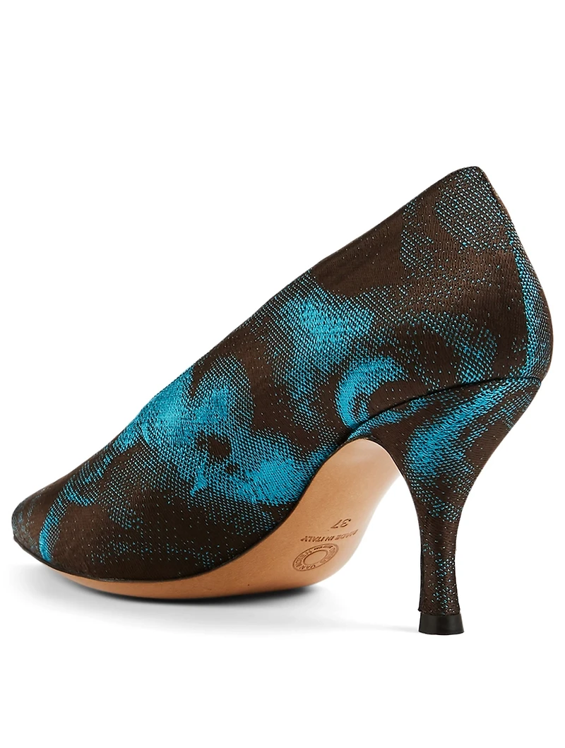 Embroidered Pumps
