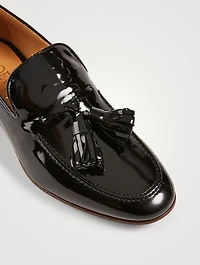 Pompon Leather Loafers