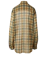 Carwy Oversized Shirt Check Print