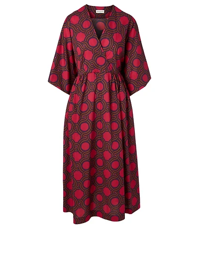 Doose Cotton Printed Midi Dress