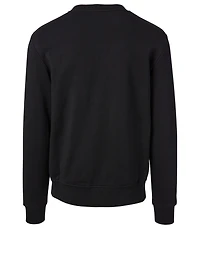 Cotton Sweatshirt With 3D Effect Logo