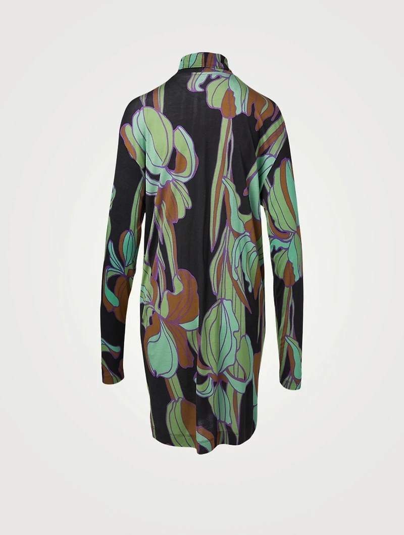Hable Long-Sleeve Dress Floral Print