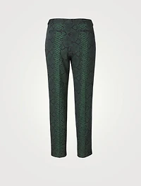 Poumas Wool Pants Snake Print
