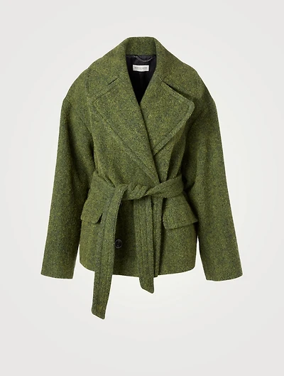 Rivieta Alpaca And Wool Belted Coat