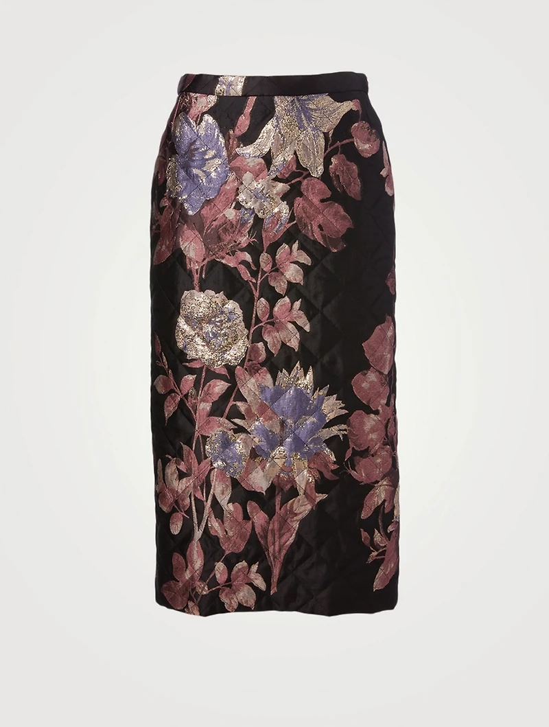 Santo Quilted Midi Skirt