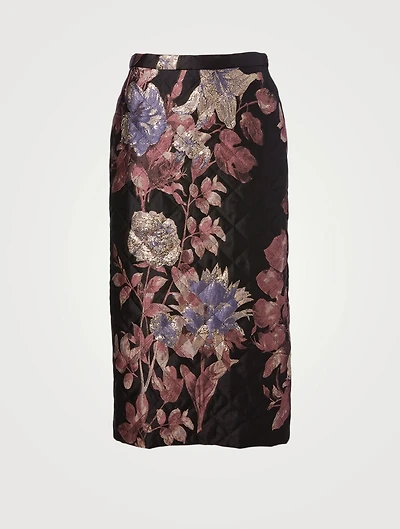 Santo Quilted Midi Skirt
