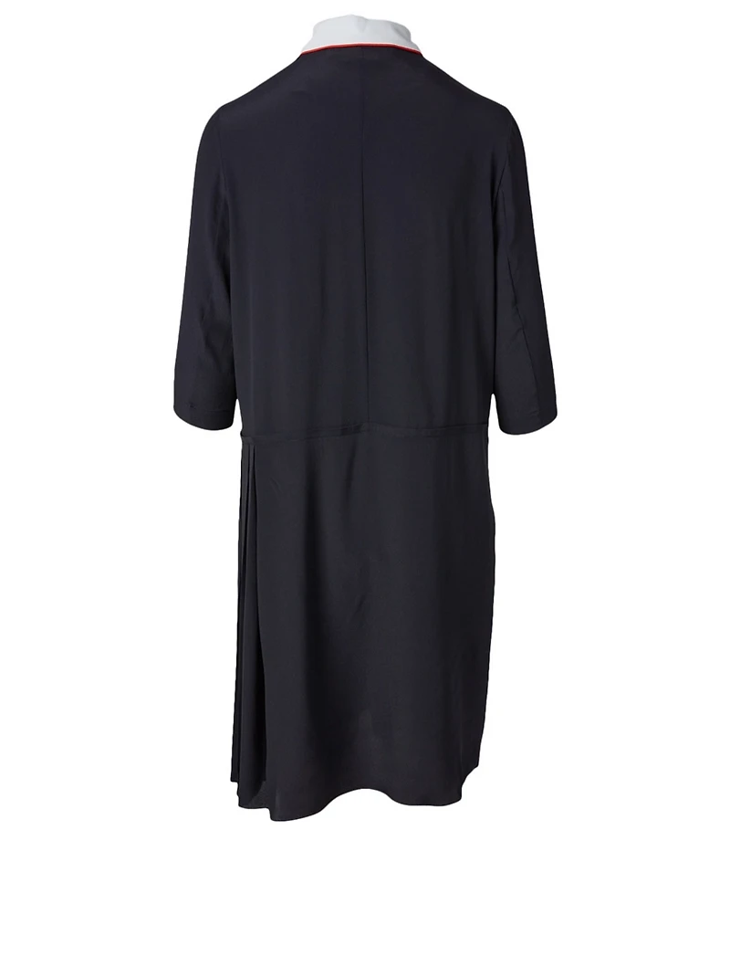 Polo-Neck Midi Dress