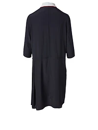 Polo-Neck Midi Dress