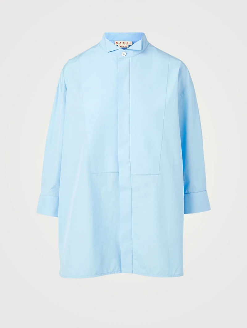 Organic Cotton Plastron Shirt