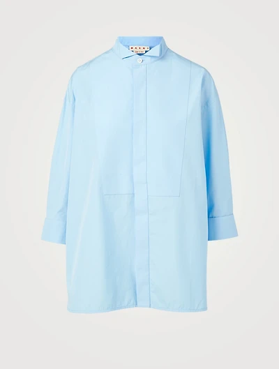 Organic Cotton Plastron Shirt