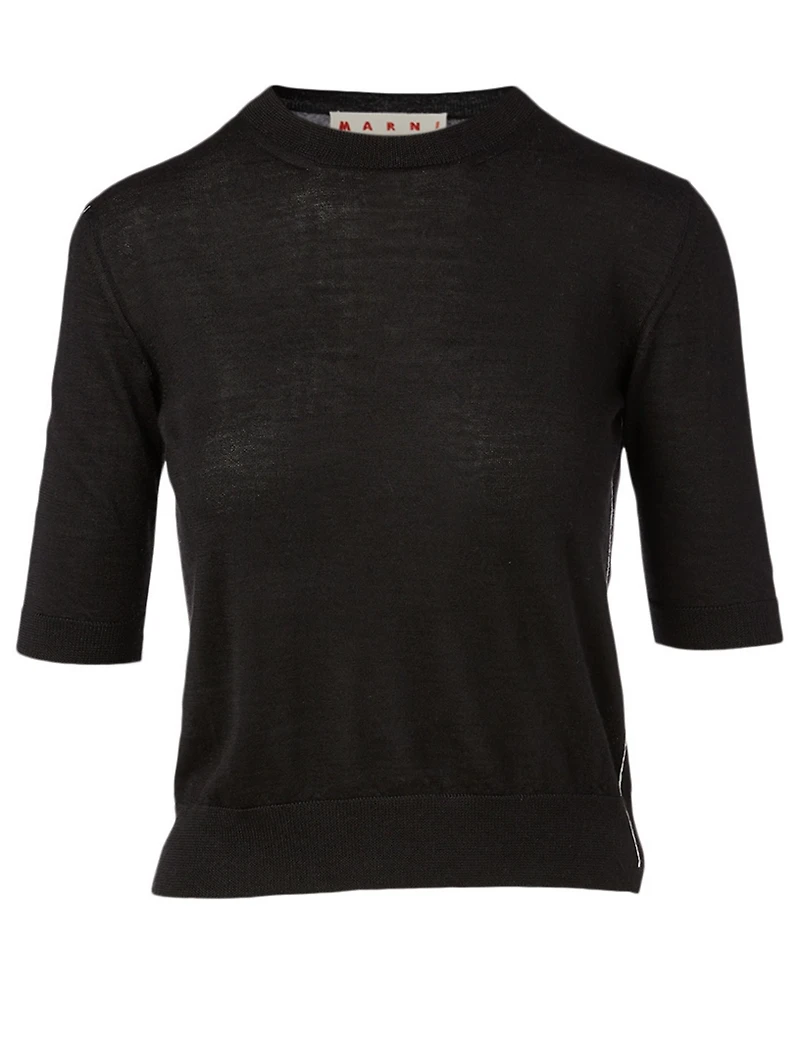 Wool And Silk Knit Top