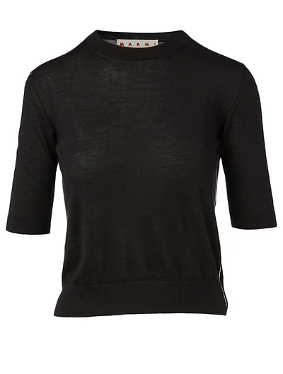 Wool And Silk Knit Top