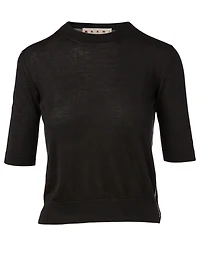 Wool And Silk Knit Top