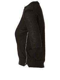 Wool And Silk Knit Top