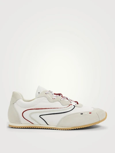 2 Moncler 1952 Seventy Suede And Nylon Sneakers