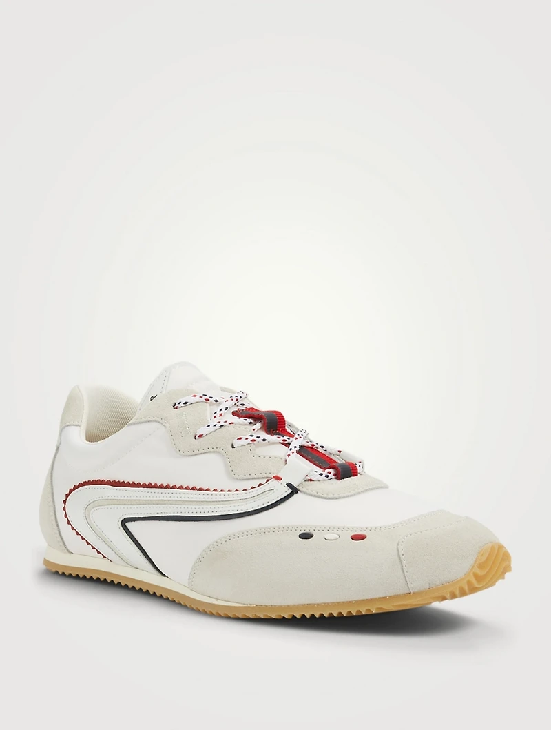 2 Moncler 1952 Seventy Suede And Nylon Sneakers