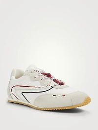 2 Moncler 1952 Seventy Suede And Nylon Sneakers