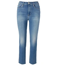 Le Sylvie Crop Jeans With Raw Edge