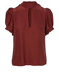 Silk Short-Sleeve Top