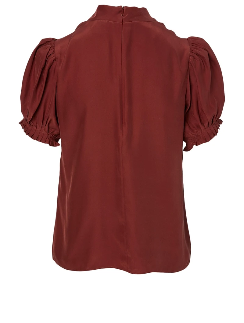 Silk Short-Sleeve Top