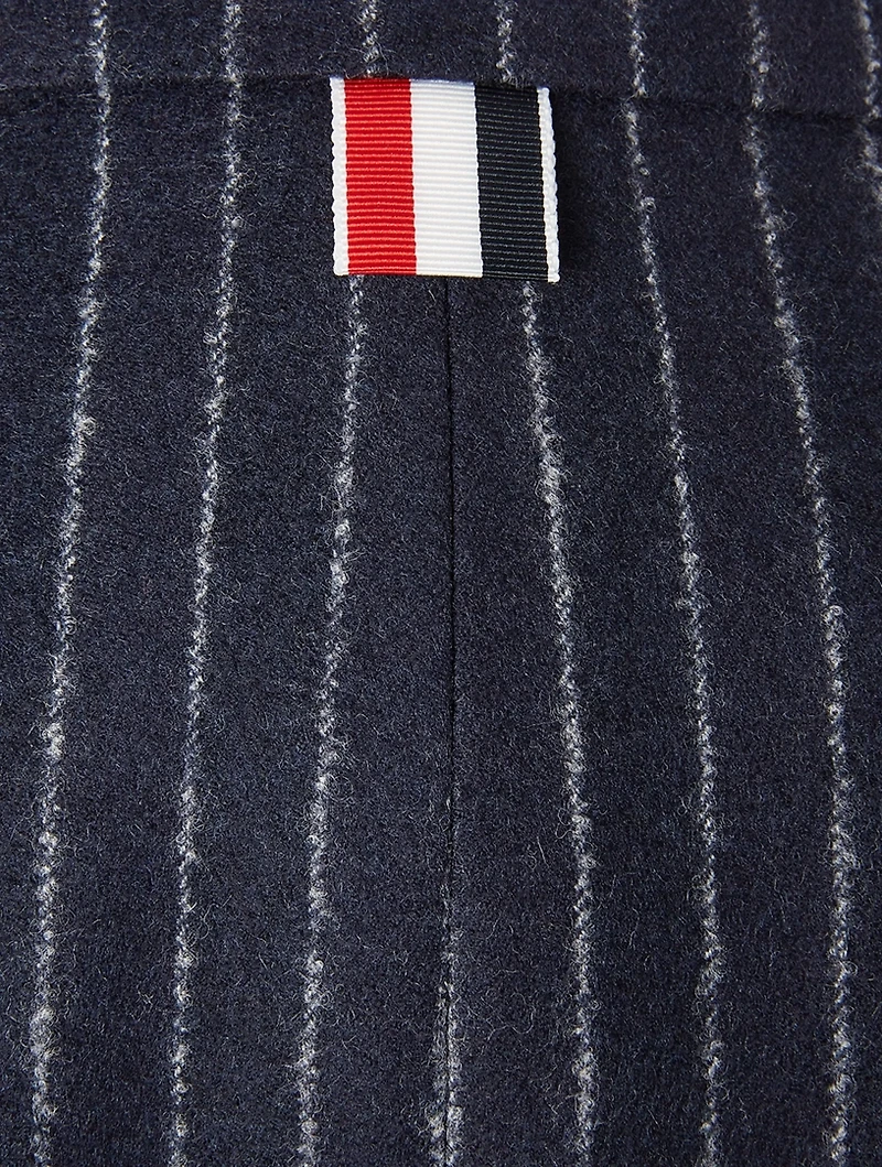 Wool Striped Jacket With Armband
