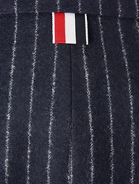 Wool Striped Jacket With Armband