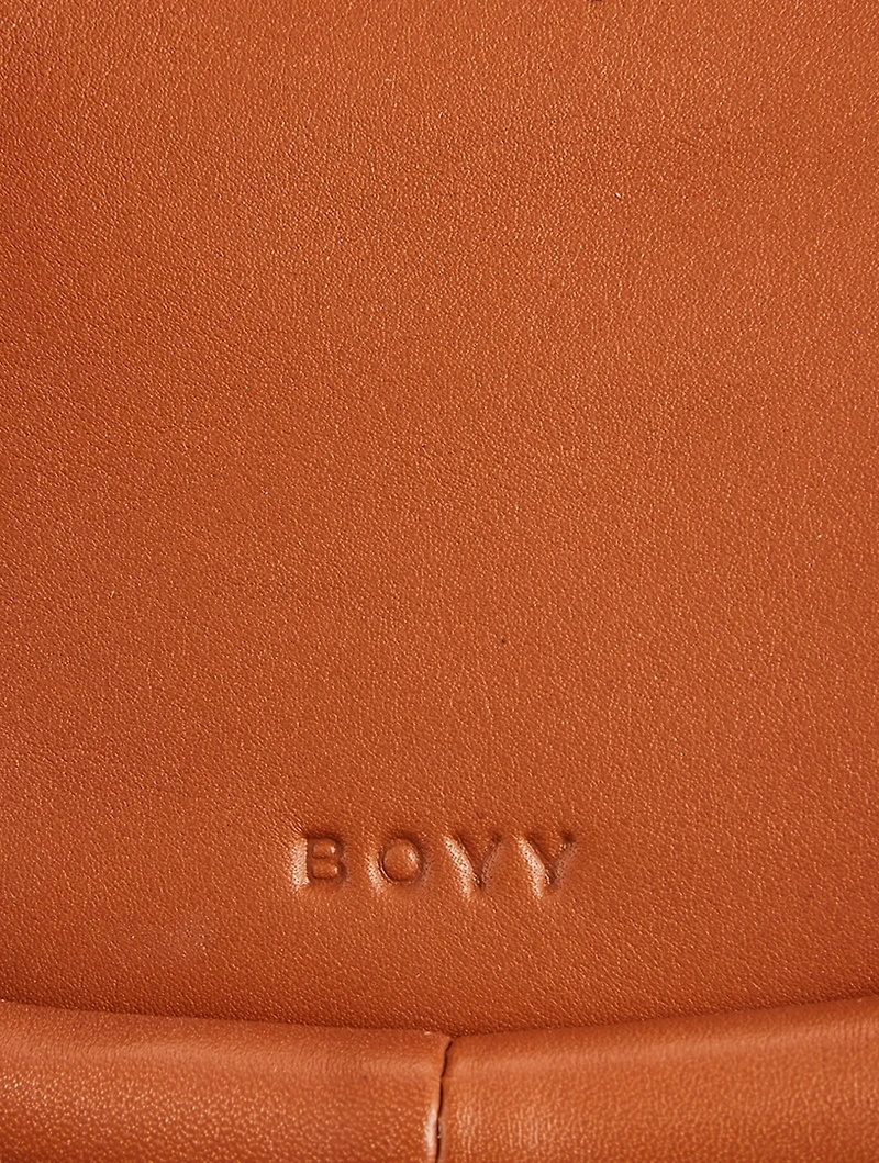 Wonton Charm Leather Crossbody Bag