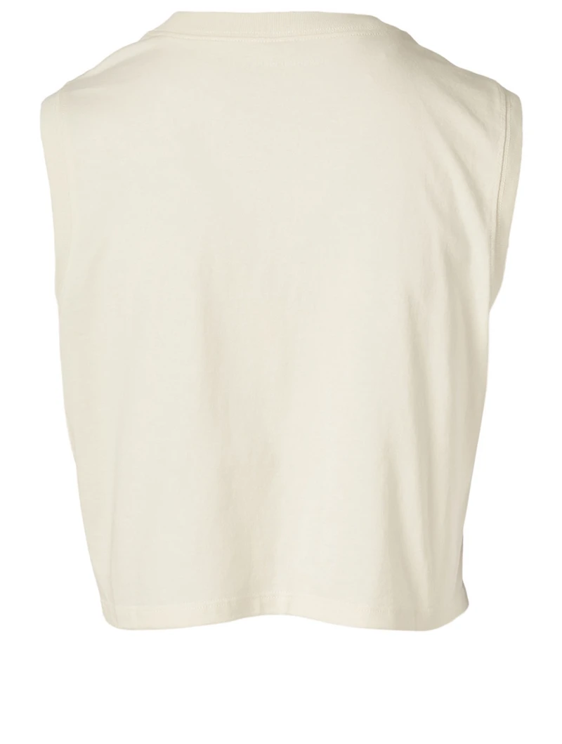 Foundation Jersey Sleeveless Top With Paint Logo