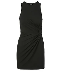 Fitted Tank Mini Dress With Twist Detail