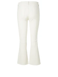 Leather Le Crop Mini Bootcut Jeans