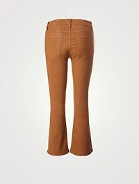 Le Cropped Mini Boot Coated Jeans