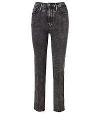 Le Sylvie Ultra High-Waisted Jeans With Raw Edge