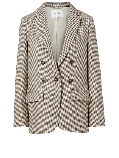 Wool-Blend Double-Breasted Blazer