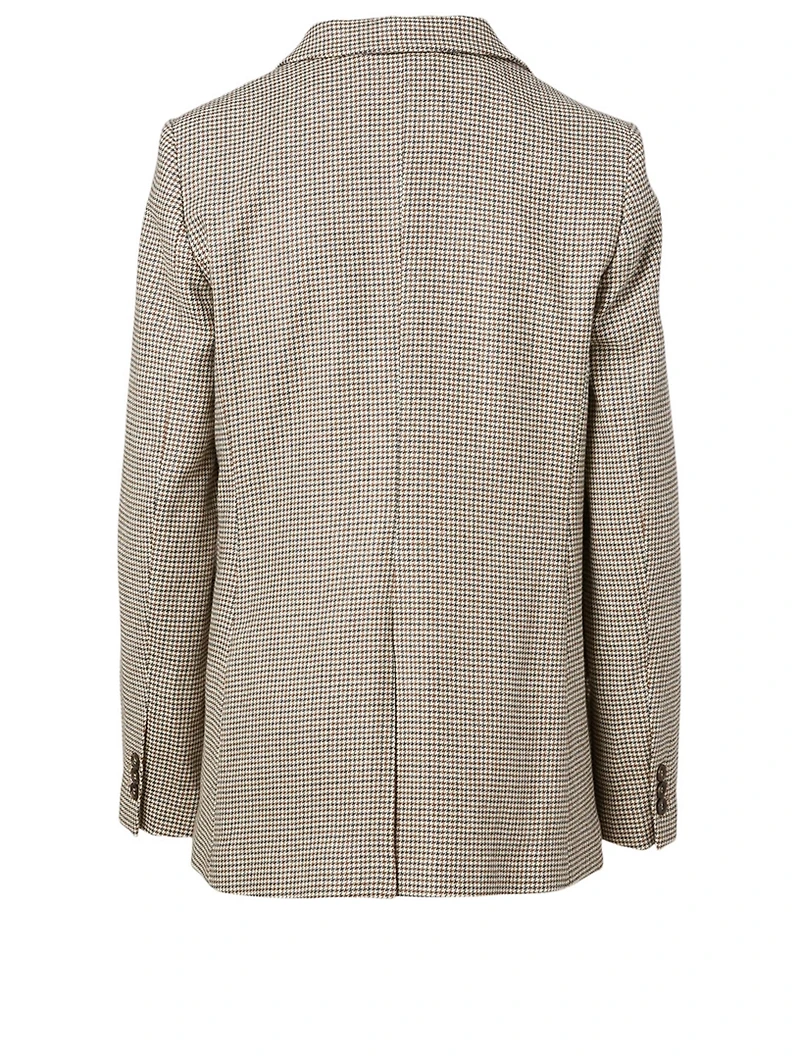 Wool-Blend Double-Breasted Blazer