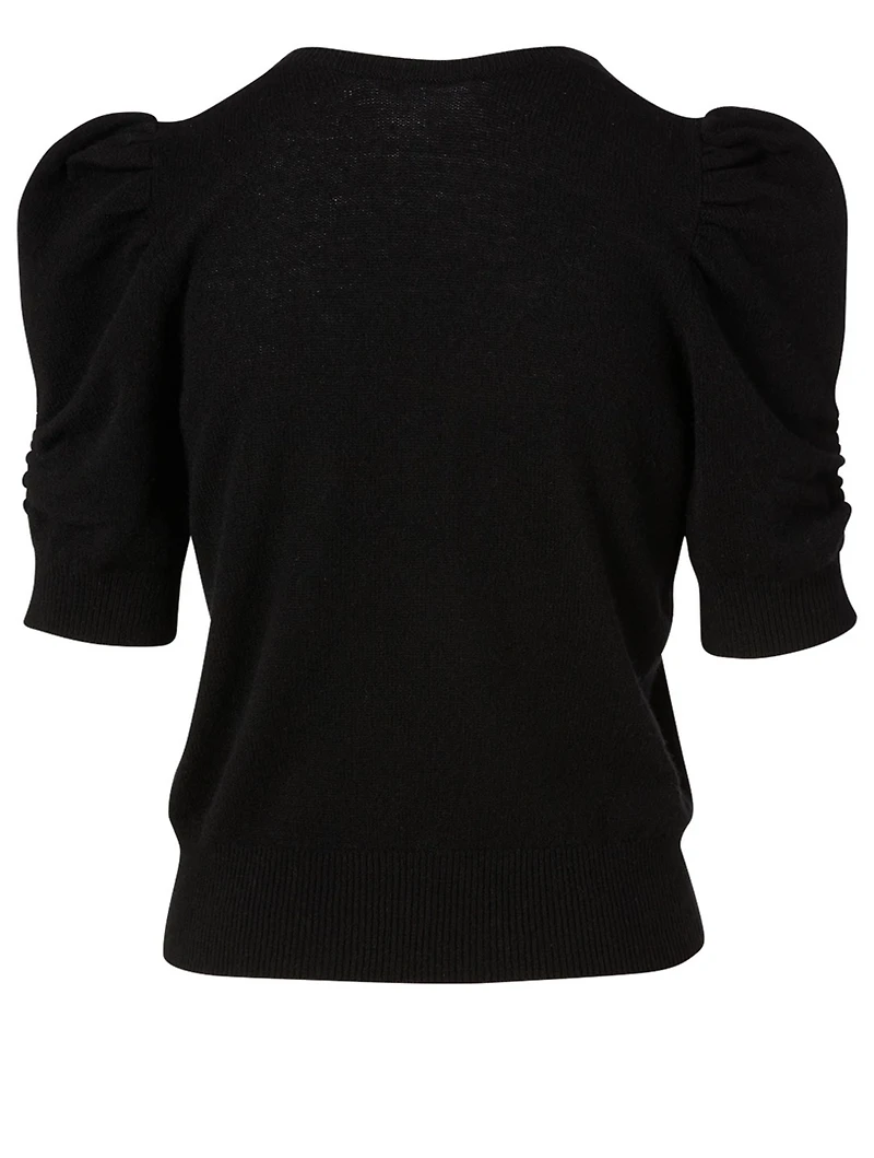 Frankie Cashmere And Wool Short-Sleeve Sweater
