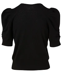 Frankie Cashmere And Wool Short-Sleeve Sweater