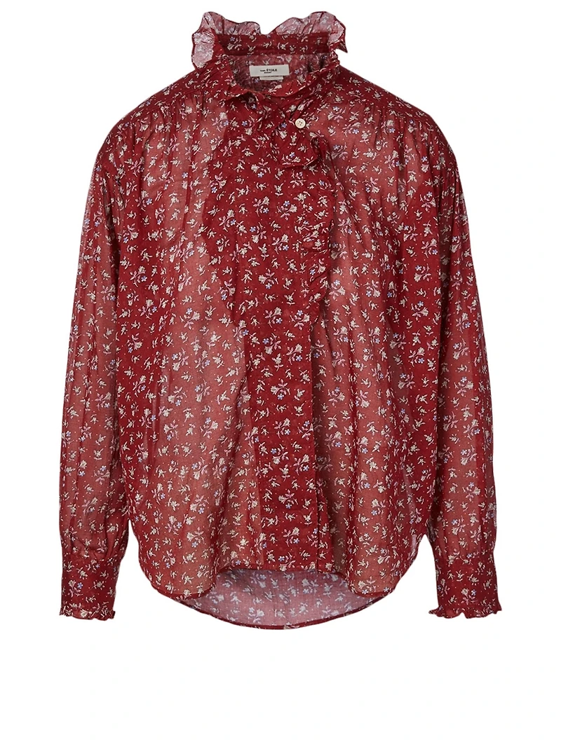 Pamias Cotton Blouse Floral Print