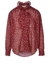 Pamias Cotton Blouse Floral Print