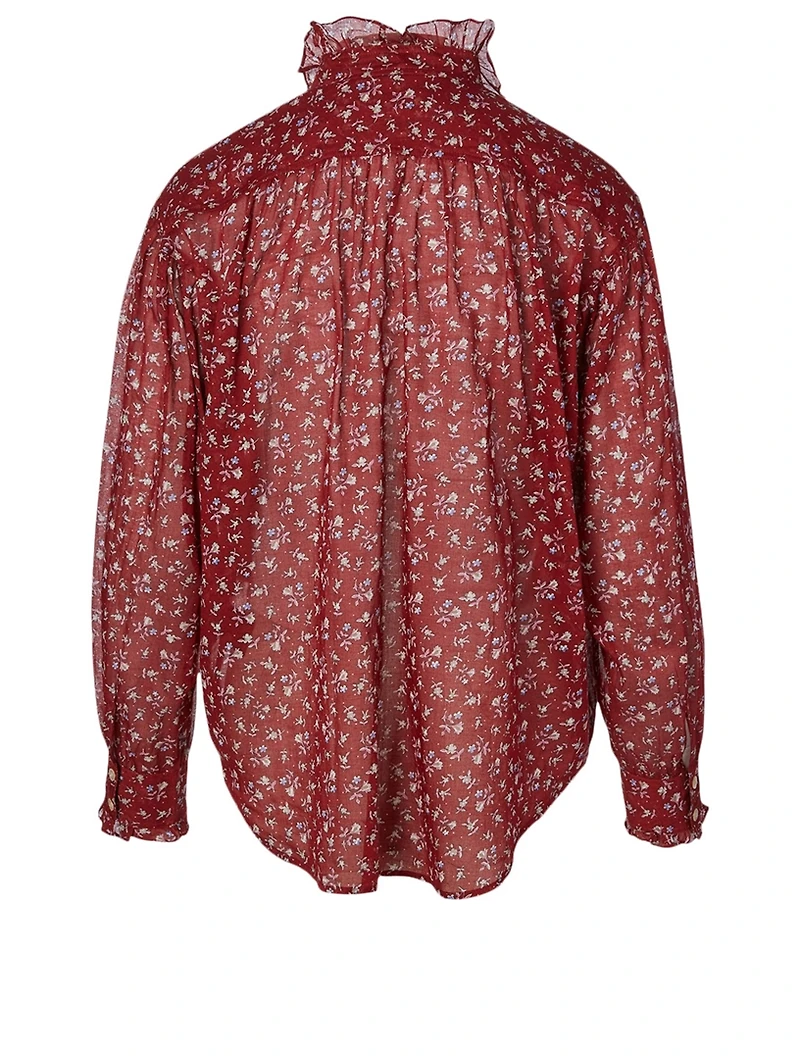 Pamias Cotton Blouse Floral Print