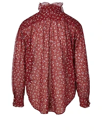 Pamias Cotton Blouse Floral Print