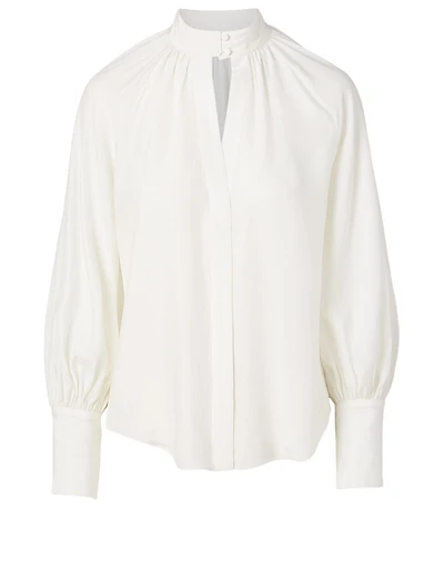 Femme Silk Keyhole Blouse