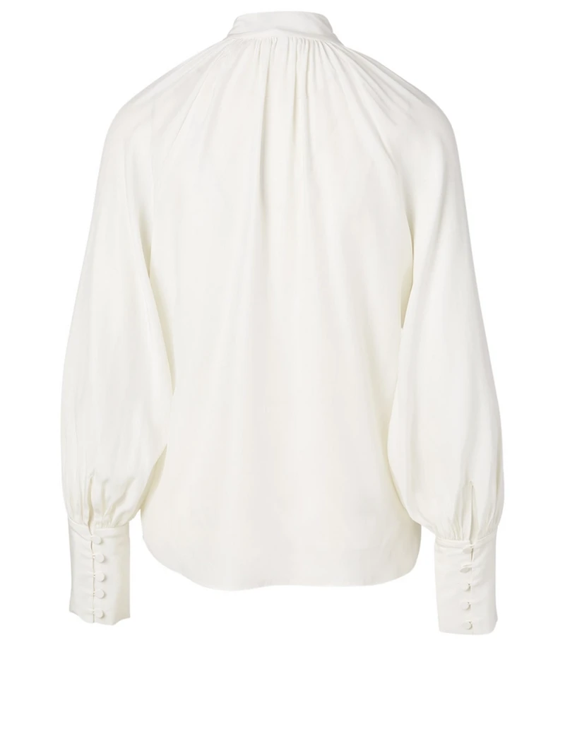 Femme Silk Keyhole Blouse