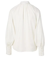 Femme Silk Keyhole Blouse