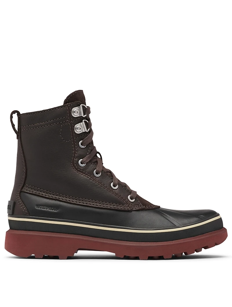Caribou Leather Lace-Up Winter Boots