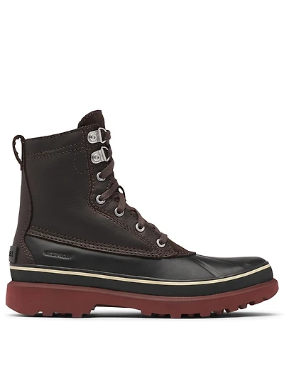 Caribou Leather Lace-Up Winter Boots