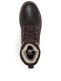Caribou Leather Lace-Up Winter Boots